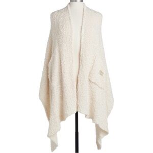 NWT Giving Collection Demdaco Cozy Comfort Wrap Shawl Pocket Blanket Nude Cream